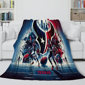 Houston Texans Blanket Flannel Fleece Throw Room Decoration