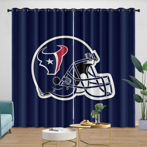 Houston Texans Curtains Blackout Window Drapes Room Decoration