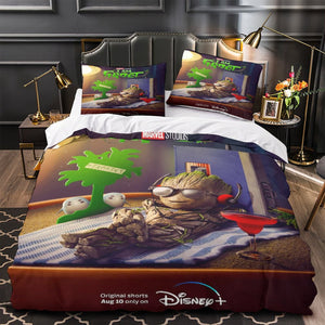 I Am Groot Bedding Sets Quilt Cover Without Filler
