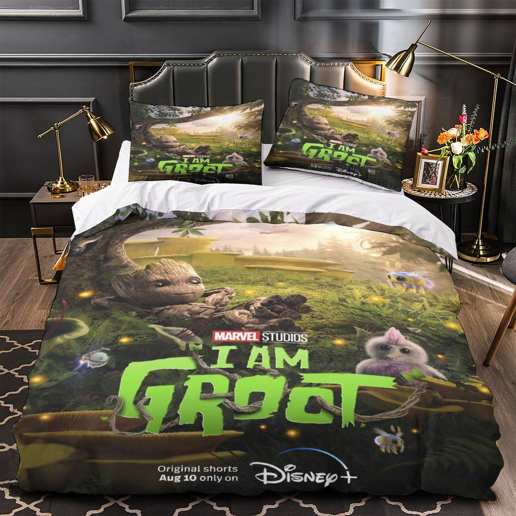 I Am Groot Bedding Sets Quilt Cover Without Filler