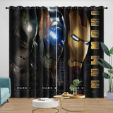 Iron Man Curtains Blackout Window Drapes Room Decoration