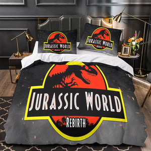 Jurassic World Rebirth Bedding Set Quilt Duvet Cover Without Filler
