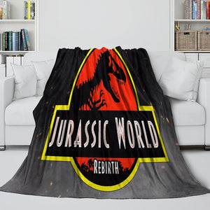 Jurassic World Rebirth Blanket Flannel Throw Room Decoration