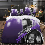 Justin Bieber Duvet Cover Kids Bedding Set Without Filler