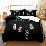 KISS Band Bedding Set Pattern Quilt Cover Without Filler