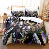 KISS Band Bedding Set Pattern Quilt Cover Without Filler