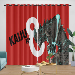 Kaiju No. 8 Curtains Blackout Window Drapes Room Decoration