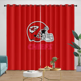 Kansas City Chiefs Curtains Blackout Window Drapes Kids Room Decoration