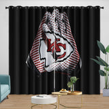 Kansas City Chiefs Curtains Blackout Window Drapes Kids Room Decoration