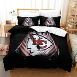 Kansas City Chiefs Duvet Cover Kids Room Bedding Set Without Filler