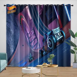 Kids Room Hot Wheels Curtains Blackout Window Drapes