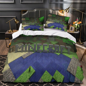 Kids bed Minecraft Bedding Set Quilt Duvet Cover Without Filler