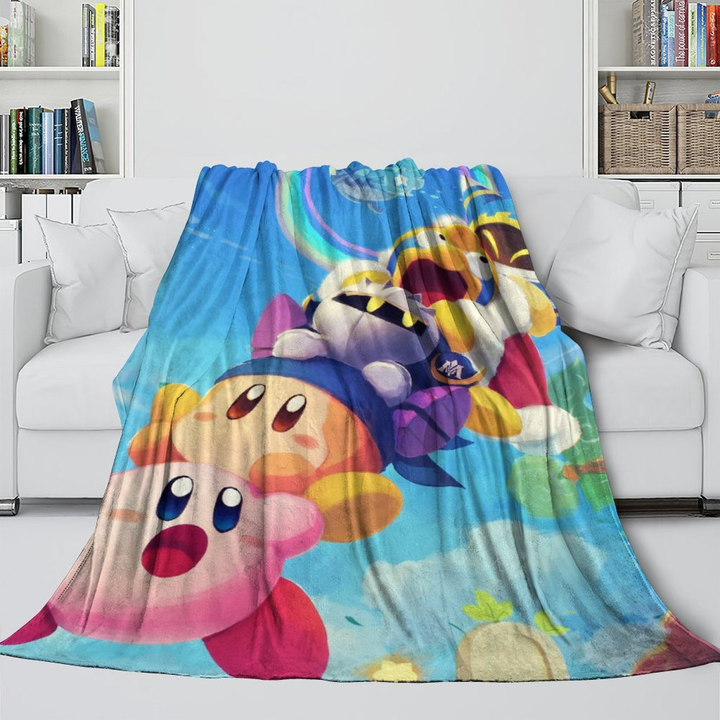 Kirby Blanket Flannel Fleece Throw Room Decoration