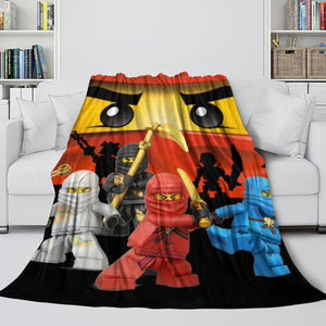 LEGO Ninjago Blanket Flannel Throw Room Decoration