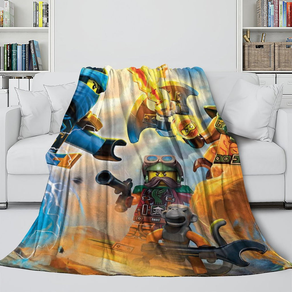 LEGO Ninjago Blanket Flannel Throw Room Decoration