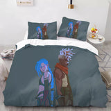 LOL Arcane Season 2 Bedding Set Pattern Quilt Cover Without Filler