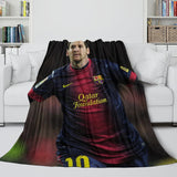 Lionel Messi Blanket Flannel Throw Room Decoration