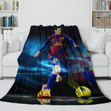 Lionel Messi Blanket Flannel Throw Room Decoration