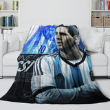 Lionel Messi Blanket Flannel Throw Room Decoration