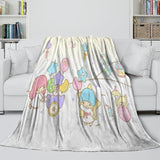 Little Twin Stars Blanket Flannel Fleece Throw Room Decoration