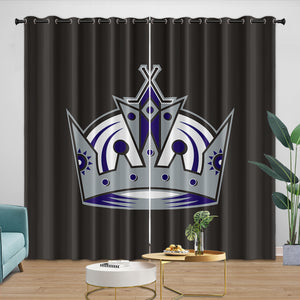 Los Angeles Kings Curtains Blackout Window Drapes Room Decoration