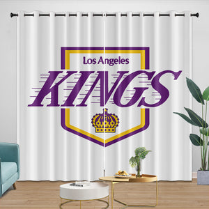 Los Angeles Kings Curtains Blackout Window Drapes Room Decoration