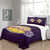 Los Angeles Lakers Bedding Set Pattern Quilt Duvet Cover