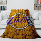 Los Angeles Lakers Blanket Flannel Throw Room Decoration