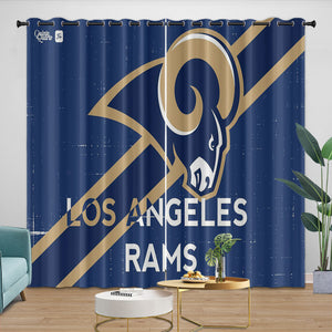 Los Angeles Rams Curtains Blackout Window Drapes Room Decoration