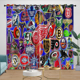 Major League Baseball MLB Curtains Blackout Window Drapes Room Decoration