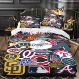Major League Baseball MLB Duvet Cover Bedding Set Without Filler