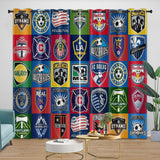 Major League Soccer MLS Curtains Blackout Window Drapes Room Decoration