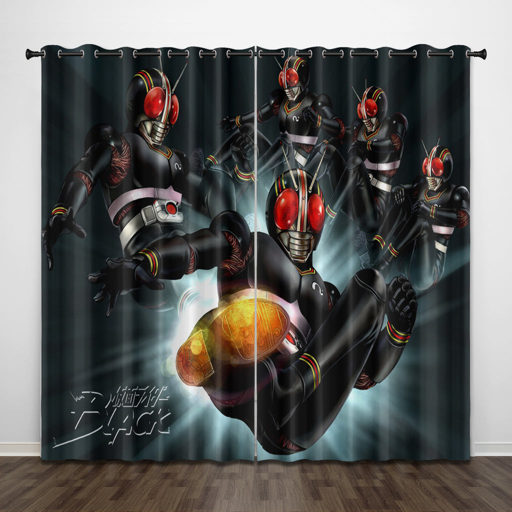 Masked Rider Curtains Pattern Blackout Window Drapes