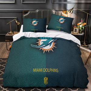 Miami Dolphins Bedding Set Duvet Cover Without Filler