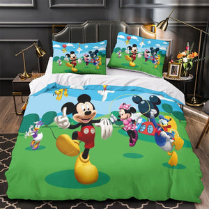 Mickey Mouse Club House Duvet Cover Bedding Set Without Filler
