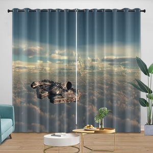 Millennium Falcon Curtains Blackout Window Drapes