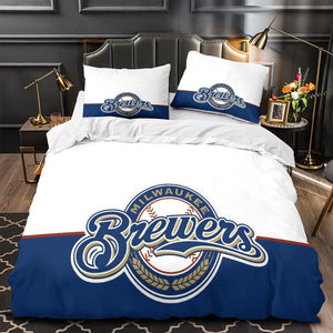 Milwaukee Brewers Bedding Set Quilt Cover Without Filler