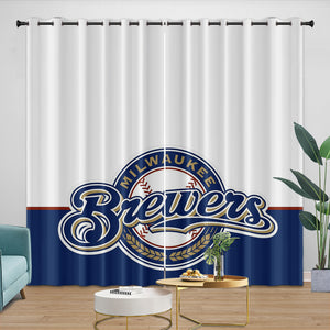 Milwaukee Brewers Curtains Blackout Window Drapes Room Decoration