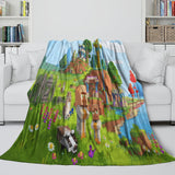 Minecraft Legends Blanket Flannel Throw Room Decoration