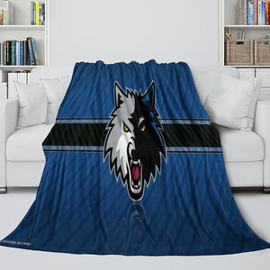 Minnesota Timberwolves Blanket Flannel Fleece Throw Room Decoration