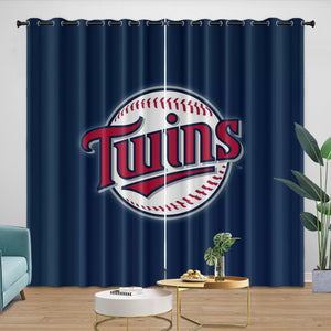 Minnesota Twins Curtains Blackout Window Drapes Room Decoration
