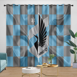 Minnesota United FC Curtains Blackout Window Drapes Room Decoration