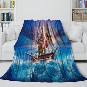 Moana 2 Blanket Flannel Throw Room Decoration