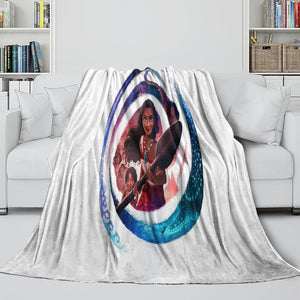 Moana 2 Blanket Flannel Throw Room Decoration