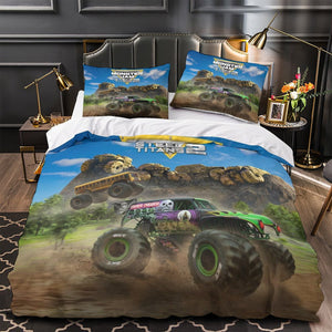 Monster Jam Steel Titans Truck Bedding Set Duvet Cover Without Filler