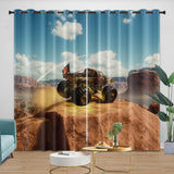 Monster Jam Steel Titans Truck Curtains Blackout Window Drapes