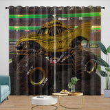 Monster Jam Steel Titans Truck Curtains Blackout Window Drapes