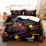 Monster Truck Bedding Set Pattern Quilt Cover Without Filler