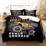 Monster Truck Bedding Set Pattern Quilt Cover Without Filler