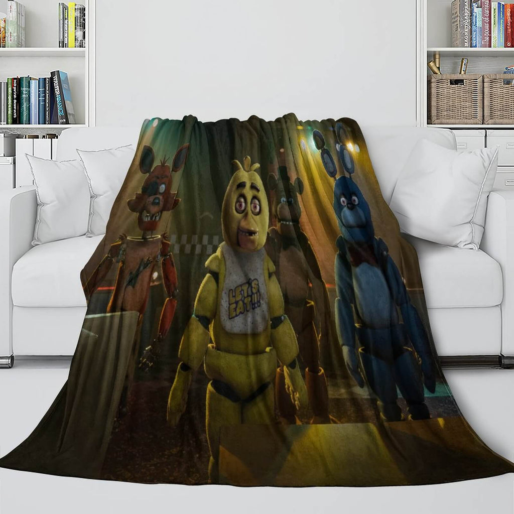 Movie Five Nights At Freddys Blanket Flannel Fleece Throw Room Decoration